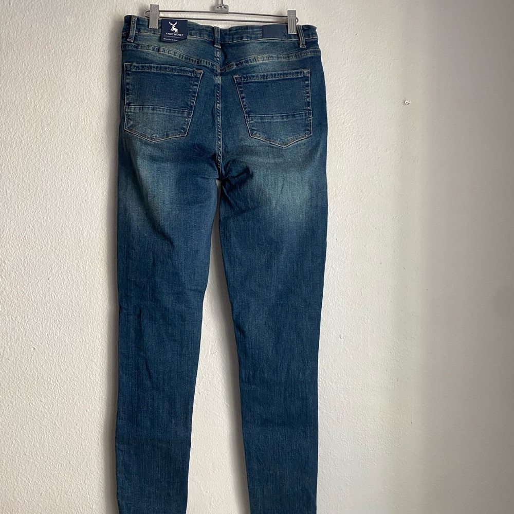 Resfebor Women's Blue Distressed Jeans - Picture 3 of 11